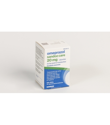 OMEPRAZOL SANDOZ CARE EFG 20 mg 14 CAPSULAS GASTRORRESISTENTES