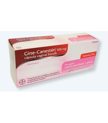 GINE-CANESTEN 500 mg 1 CAPSULA VAGINAL BLANDA