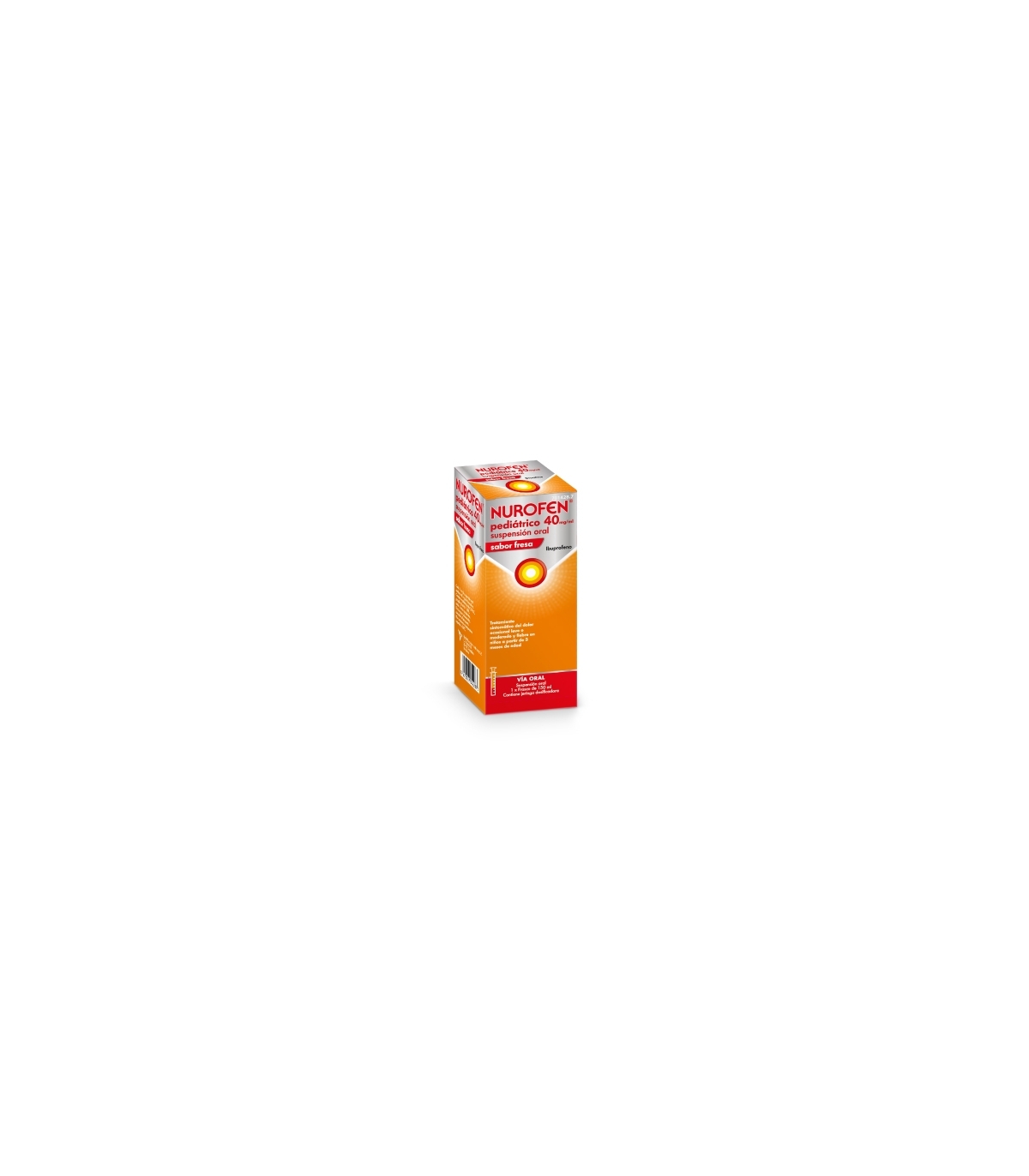 NUROFEN PEDIATRICO 40 mg/ml SUSPENSION ORAL 1 FRASCO 150 ml (SABOR FRESA)