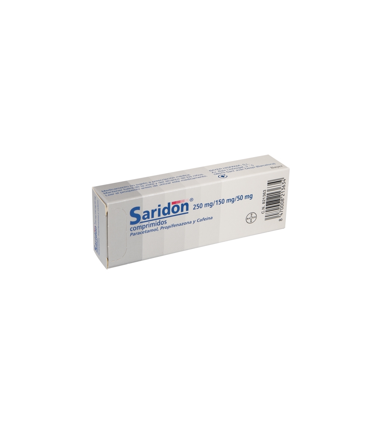 SARIDON 250 mg/150 mg/50 mg 20 COMPRIMIDOS