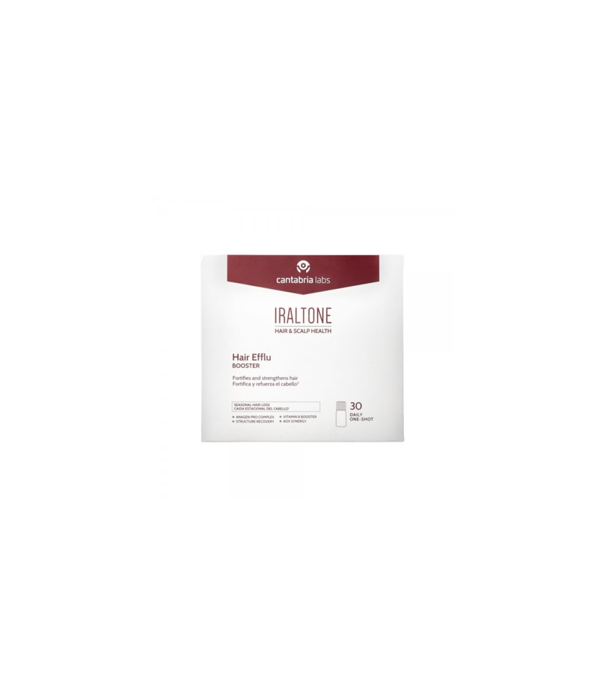 IRALTONE HAIR EFFLU BOOSTER 30 VIALES 15 ML